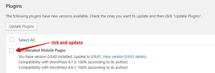 Tick and Update
