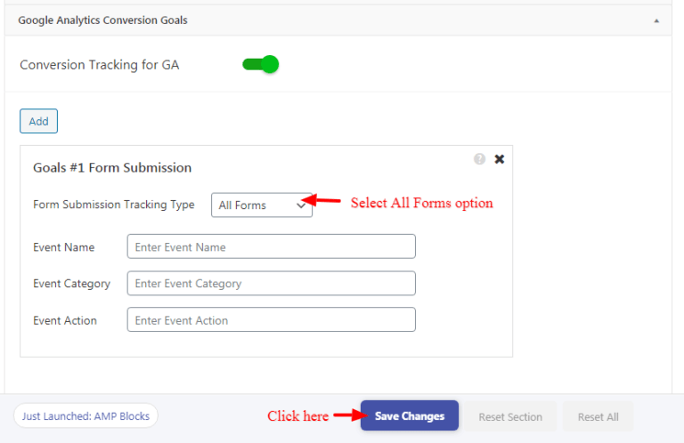 How to add GA form submission goal tracking in AMP - AMP Tutorials